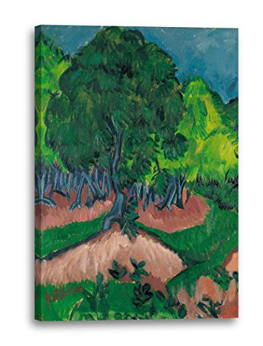 Printed Paintings Leinwand (40x60cm): Ernst Ludwig Kirchner - Landschaft mit Maronenbaum von Printed Paintings