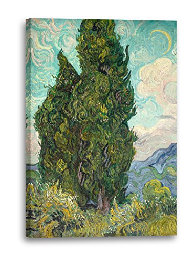 Leinwand (40x60cm): Vincent van Gogh - Zypressen von Printed Paintings