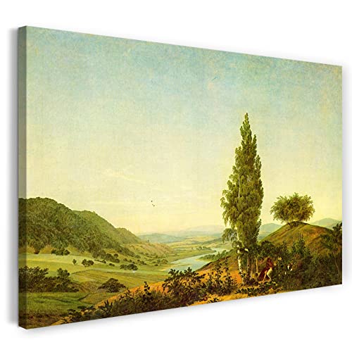 Printed Paintings Leinwand (60x40cm): Caspar David Friedrich - Der Sommer, Landschaft mit Liebesp von Printed Paintings