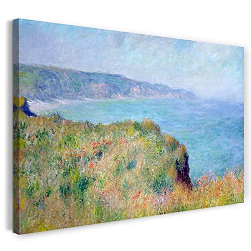 Leinwand (60x40cm): Claude Monet - Klippe bei Pourville von Printed Paintings