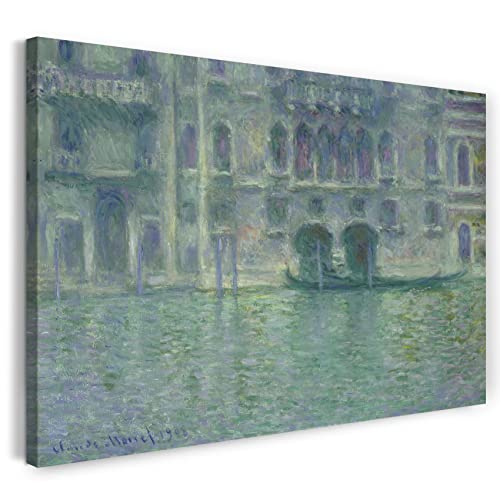 Printed Paintings Leinwand (60x40cm): Claude Monet - Palazzo da Mula, Venedig (1908) von Printed Paintings