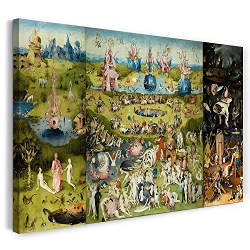 Printed Paintings Leinwand (60x40cm): Hieronymus Bosch - Der Garten der Lüste (1490/1510) - Alle von Printed Paintings