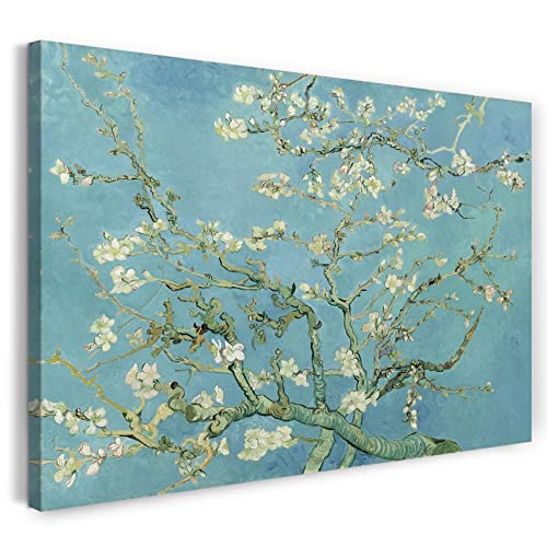 Printed Paintings Leinwand (60x40cm): Vincent Van Gogh - Mandelbaumzweige (1890) von Printed Paintings