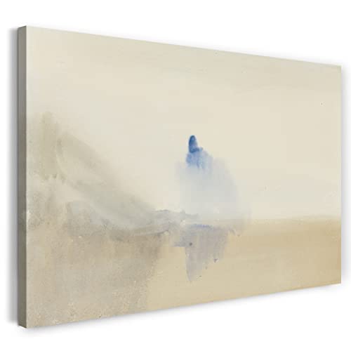 Printed Paintings Leinwand (60x40cm): William Turner - Study of A Castle by A Lake von Printed Paintings