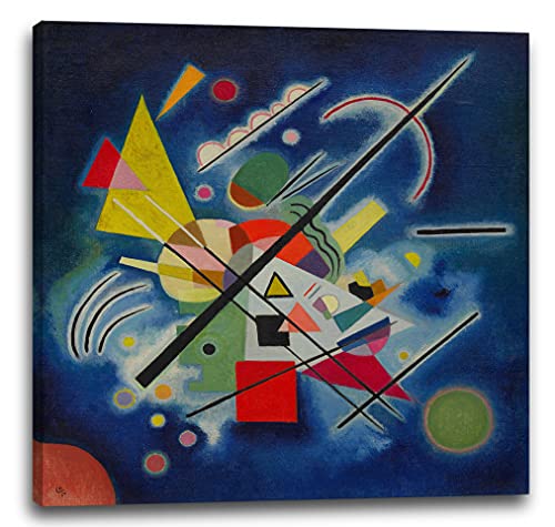 Printed Paintings Leinwand (60x60cm): Wassily Kandinsky - Blaues Bild (1924) von Printed Paintings