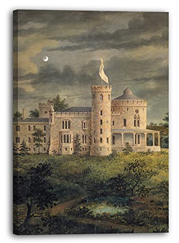 Printed Paintings Leinwand (60x80cm): Alexander Jackson Davis - Ericstan, für John J. Herrick, Tarrytown, New York (Perspektive) von Printed Paintings