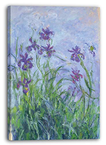 Printed Paintings Leinwand (60x80cm): Claude Monet - Lila Iris von Printed Paintings