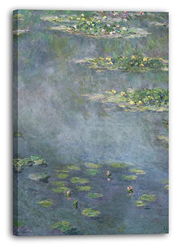 Printed Paintings Leinwand (70x100cm): Claude Monet - Seerosen (frz. Nymphéas) (1906) von Printed Paintings