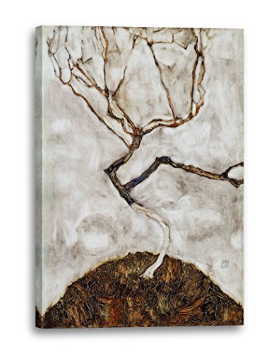 Printed Paintings Leinwand (70x100cm): Egon Schiele - Kleiner Baum im Spätherbst von Printed Paintings