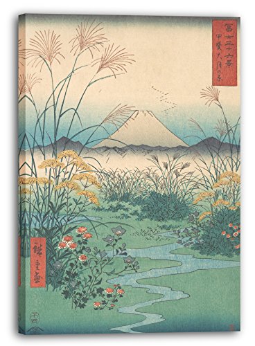 Printed Paintings Leinwand (70x100cm): Utagawa Hiroshige - Kai, Otsuki no Hara von Printed Paintings