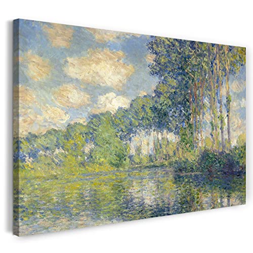 Printed Paintings Leinwand (80x60cm): Claude Monet - Pappeln an der Epte I von Printed Paintings