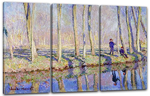 Printed Paintings Leinwand 3-teilig(120x80cm): Claude Monet - Pierre Hoschede und Michel Monet am von Printed Paintings