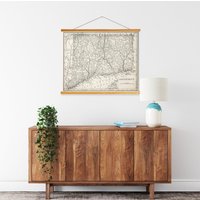 Antique State Map Print | Kolumbien Kunst Leinwand Gedruckter Marktplatz von PrintedMarketplace