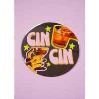Cin Cocktail Disc Spiegel von PrintedWeird