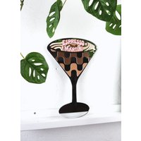Espresso Martini Cocktail Spiegel von PrintedWeird