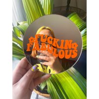 Fuckin Fabulous Mini Disc Spiegel - Farbe Anpassen von PrintedWeird