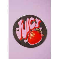 Juicy Strawb Disc Spiegel von PrintedWeird