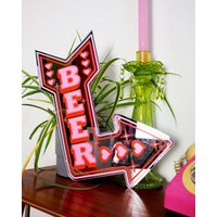 Retro Bierspiegel | 2 Größen von PrintedWeird
