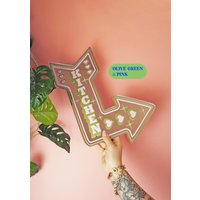 Retro Küchenspiegel Pfeil | 2 Größen Oliv & Rosa Retro Küchenspiegel Pfeil | 2 Größen Oliv & Rosa von PrintedWeird