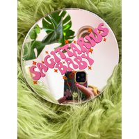 Schütze Horoskop/sternzeichen Mini Scheibenspiegel von PrintedWeird