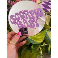 Skorpion Horoskop/sternzeichen Mini Scheibenspiegel von PrintedWeird