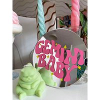 Zwilling Horoskop/sternzeichen Mini Disc Spiegel von PrintedWeird