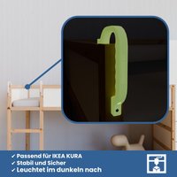 Griffe Für Ikea Kura Hochbett - Glow-In-The-Dark von Printerest3Dshop