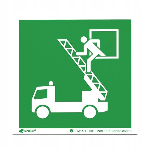 PRINTIMA Nachleuchtendes PVC-Leiter Symbol-Schild – 15x15cm, Leuchtendes Sicherheitszeichen zur Kennzeichnung von Rettungsleitern und Notausstiegen PRINTIMA Nachleuchtendes PVC-Leiter Symbol-Schild – 15x15cm, Leuchtendes Sicherheitszeichen zur Kennzeichnung von Rettungsleitern und Notausstiegen von Printima