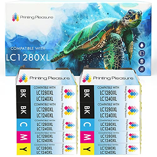 10 Tintenpatronen kompatibel zu LC1220 LC1240 für Brother MFC-J430W MFC-J5910DW MFC-J625DW MFC-J6510DW MFC-J6710DW J6910DW J825DW DCP-J525W J725DW J925DW - Schwarz/Cyan/Magenta/Gelb, hohe Kapazität von Printing Pleasure