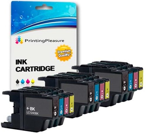 12 Druckerpatronen für Brother DCP-J525W DCP-J725DW DCP-J925DW MFC-J425W MFC-J430W MFC-J435W MFC-J5910DW MFC-J625DW MFC-J6510DW MFC-J6710DW MFC-J6910DW MFC-J825DW | kompatibel zu Brother LC1240 LC1220 von Printing Pleasure