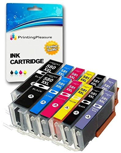 12 XXL PREMIUM PGI-580/CLI-581 XXL Druckerpatronen für Canon Pixma TS8150 TS8151 TS8152 TS8250 TS8251 TS8252 TS9150 | PGI-580PGBK XXL CLI-581BK XXL CLI-581C XXL CLI-581M XXL CLI-581Y XXL CLI-581PB XXL 12 XXL PREMIUM PGI-580/CLI-581 XXL Druckerpatronen für Canon Pixma TS8150 TS8151 TS8152 TS8250 TS8251 TS8252 TS9150 | PGI-580PGBK XXL CLI-581BK XXL CLI-581C XXL CLI-581M XXL CLI-581Y XXL CLI-581PB XXL von Printing Pleasure