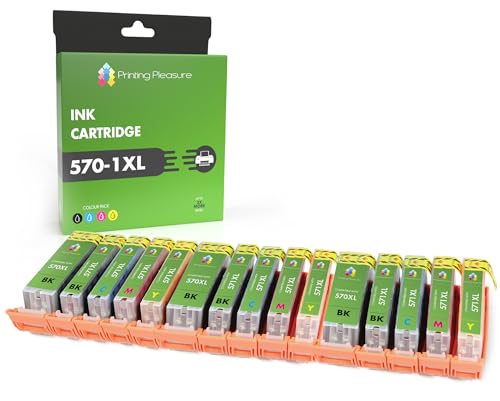 15 XL Tintenpatronen kompatibel zu PGI-570XL CLI-571XL für Canon Pixma MG5750 MG5751 MG5752 MG5753 MG6850 MG6851 MG6852 MG6853 MG7750 MG7751 TS5050 TS5051 TS5053 TS6050 TS6051 TS6052, hohe Kapazität von Printing Pleasure