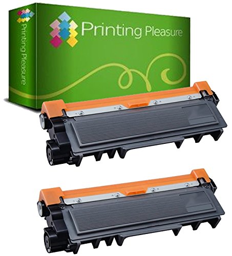 2 Toner kompatibel für Brother HL-L2300D, L2320D, L2340DW, L2360DN, L2360DW, L2365DW, L2380DW, DCP-L2500D, L2520DW, L2540DN, L2560DW, MFC-L2700DW, L2720DW, L2740DW | TN2320 TN2310 von Printing Pleasure
