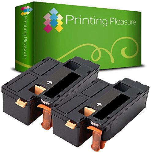2er Set C13S050614 Schwarz Premium Toner kompatibel für Epson AcuLaser C1700, C1750N, C1750W, CX17, CX17NF, CX17WF von Printing Pleasure