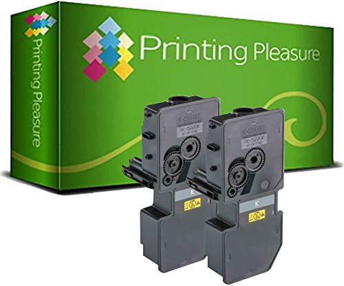 2er Set TK5230 TK-5230K Schwarz Premium Toner kompatibel für Kyocera Ecosys M5521cdn, M5521cdw, P5021cdn, P5021cdw von Printing Pleasure