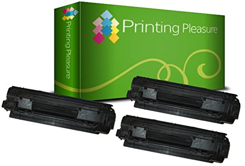 3 Toner kompatibel zu Canon 712 für Canon LBP-3010 LBP-3100 LBP-3018 LBP-3108 LBP-3050 LBP-3150 - Schwarz, hohe Kapazität von Printing Pleasure