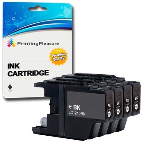 4 SCHWARZ Druckerpatronen für Brother DCP-J525W DCP-J725DW DCP-J925DW MFC-J425W MFC-J430W MFC-J5910DW MFC-J625DW MFC-J6510DW MFC-J6710DW MFC-J6910DW MFC-J825DW | kompatibel zu Brother LC1240 LC1220 4 SCHWARZ Druckerpatronen für Brother DCP-J525W DCP-J725DW DCP-J925DW MFC-J425W MFC-J430W MFC-J5910DW MFC-J625DW MFC-J6510DW MFC-J6710DW MFC-J6910DW MFC-J825DW | kompatibel zu Brother LC1240 LC1220 von Printing Pleasure