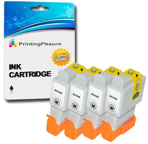 4 SCHWARZ Druckerpatronen für Canon Pixma iP1000 iP1500 iP2000 SmartBase, MultiPass, Bubble Jet, ImageClass, Pixus Drucker | kompatibel zu BCI-21BK BCI-24BK 4 SCHWARZ Druckerpatronen für Canon Pixma iP1000 iP1500 iP2000 SmartBase, MultiPass, Bubble Jet, ImageClass, Pixus Drucker | kompatibel zu BCI-21BK BCI-24BK von Printing Pleasure