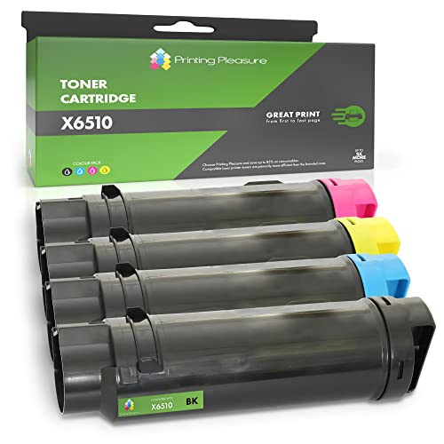 4 Toner kompatibel für 106R03480 106R03477 106R03478 106R03479 Xerox Phaser 6510, 6510dn, WorkCentre 6515, 6515dn, 6515dni - Schwarz/Cyan/Magenta/Gelb, hohe Kapazität (BK 3.000 & C/M/Y 2.300 Seiten) von Printing Pleasure