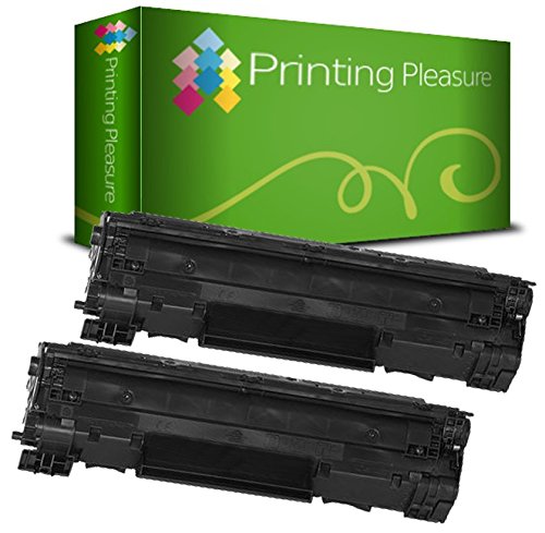 Printing Pleasure 2 Toner kompatibel für HP Laserjet P1505 P1505N P1506 M1120MFP M1120N M1520 M1522MFP M1522N M1522NF Canon LBP-3250 - Schwarz, hohe Kapazität von Printing Pleasure