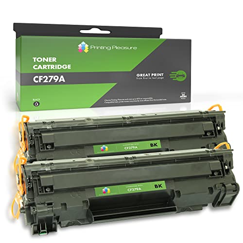 Printing Pleasure 2 Toner kompatibel zu CF279A 79A für HP LaserJet Pro M12a, M12w, MFP M26A, MFP M26nw - Schwarz, hohe Kapazität von Printing Pleasure