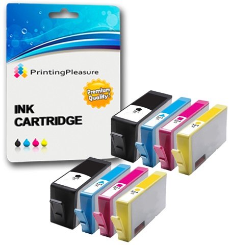 Printing Pleasure 8 XL Druckerpatronen für HP Deskjet 3070A 3520 Officejet 4610 4620 Photosmart 5510 5514 5515 5520 6510 6520 B109a B109n B110a Photosmart Plus B209a B210a | kompatibel zu HP 364XL von Printing Pleasure