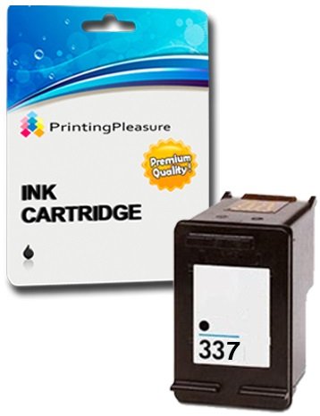 Printing Pleasure SCHWARZ Druckerpatrone für HP DeskJet D4160 5940 6980 Officejet 6300 6310 6313 6315 Photosmart 2500 2570 2573 C4110 C4180 C4190 D5145 D5155 8049 8050 | kompatibel zu HP 337 (C9364EE) von Printing Pleasure