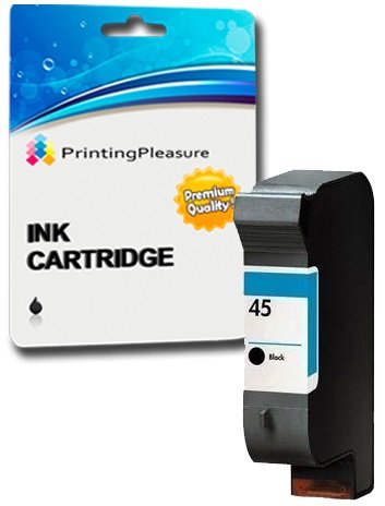 Printing Pleasure SCHWARZ Druckerpatrone für HP Deskjet 1120c 1120cxi 1120cse 1125c 710c 712c 720c 722c 815c 830c 880c 882c 890c 890cse 895cxi Copier 140 145 270 | kompatibel zu HP 45 (C6615DE) von Printing Pleasure