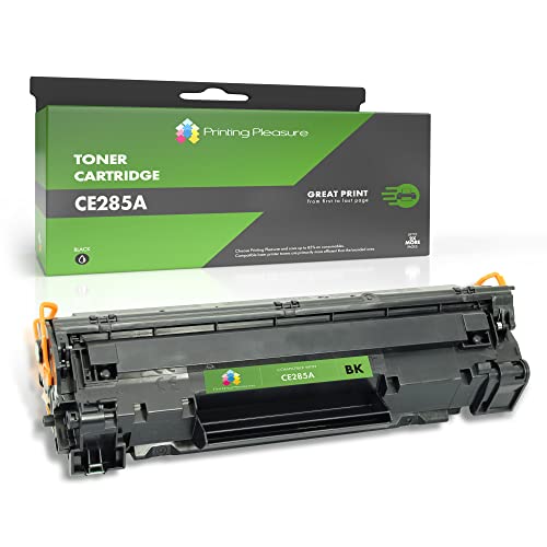 Printing Pleasure Toner kompatibel zu CE285A 85A CRG 725 für HP Laserjet Pro P1102 P1102W M1212 M1212NF M1217NFW M1132 Canon i-SENSYS LBP6000 LBP6000B LBP6020 LBP6020B MF3010 - Schwarz, hohe Kapazität von Printing Pleasure