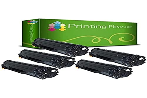 Printing Pleasure 2 Toner kompatibel zu CE285A 85A für HP Laserjet Pro P1102 P1102W M1210 M1212 M1212NF M1213NF M1217NFW M1130 M1132 M1132MFP M1134 M1136 M1136MFP P1100 - Schwarz, hohe Kapazität von Printing Pleasure