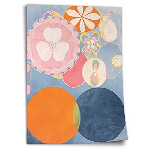 Printistico Poster Hilma af Klint - The Ten Largest, No 2 Kunstdruck ohne Rahmen, Wandbild - A4, A3, A2, A1, A0, XXL - Wohnzimmer, Schlafzimmer, Küche, Deko von Printistico