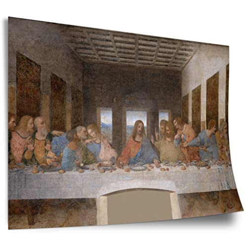 Printistico Poster Leonardo da Vinci - Das letzte Abendmahl Kunstdruck ohne Rahmen, Wandbild - A4, A3, A2, A1, A0, XXL - Wohnzimmer, Schlafzimmer, Küche, Deko von Printistico