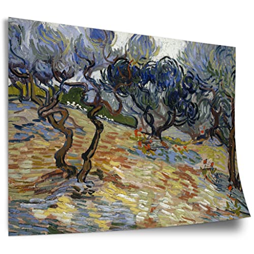 Printistico Poster Vincent Van Gogh - Oliven-Bäume Kunstdruck ohne Rahmen, Wandbild - A4, A3, A2, A1, A0, XXL - Wohnzimmer, Schlafzimmer, Küche, Deko von Printistico