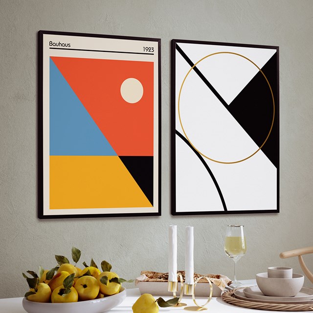 Bilderwand: Bauhaus Paar - Poster im Paar von Printler